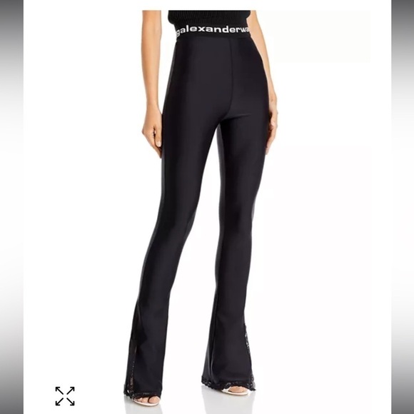 Alexander Wang Lace Slit Hem Pants - Picture 3 of 8